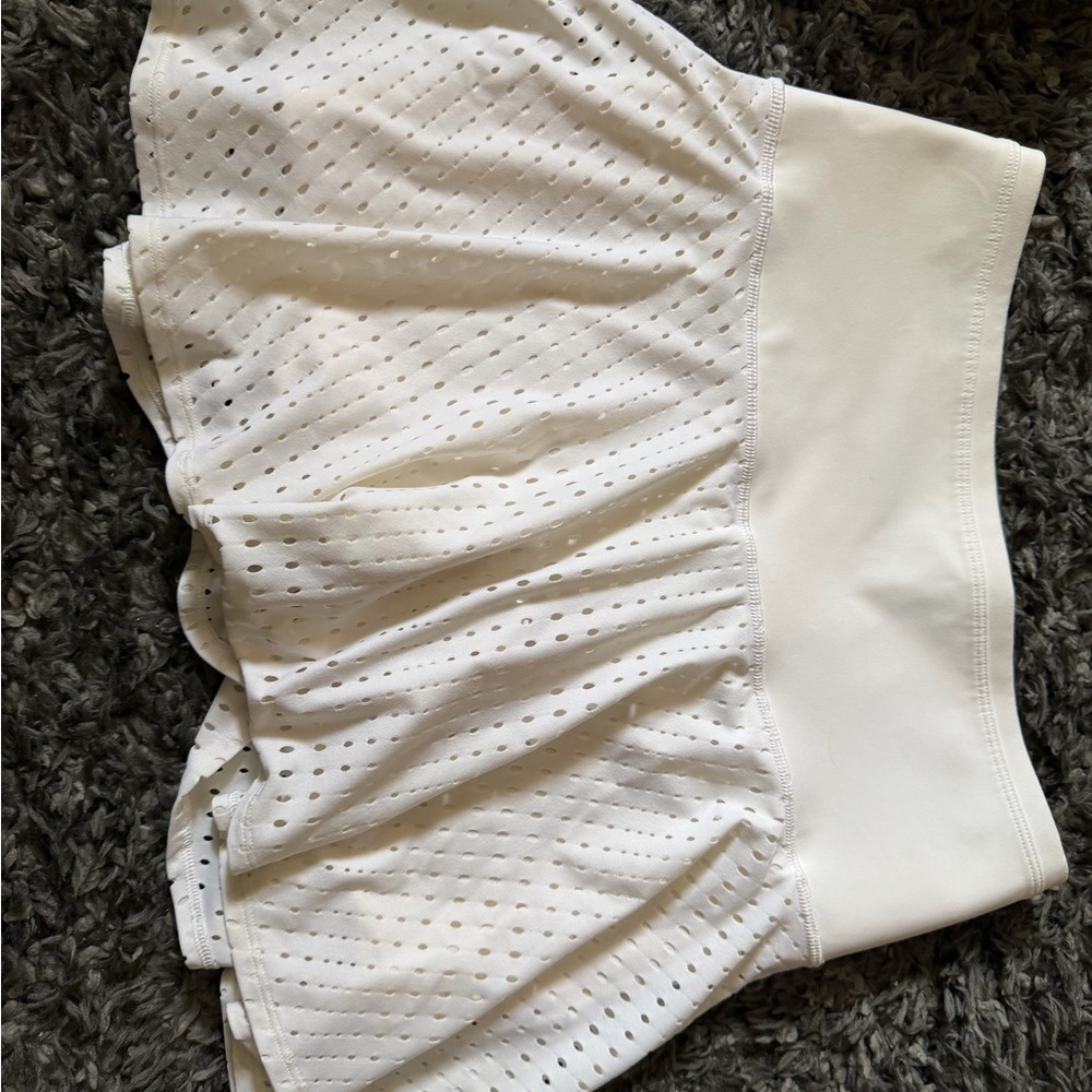 Athleta White Eyelet Skort